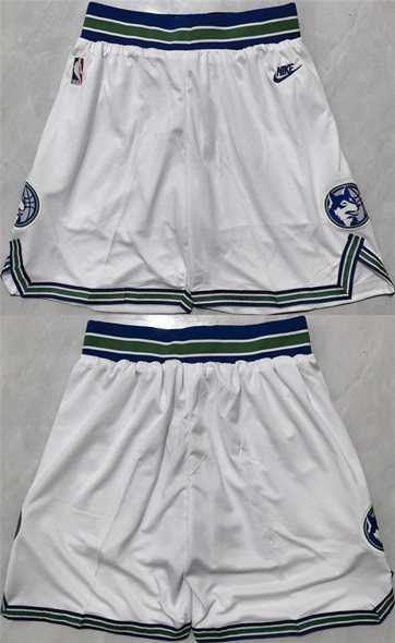 Mens Minnesota Timberwolves White 2025 Shorts